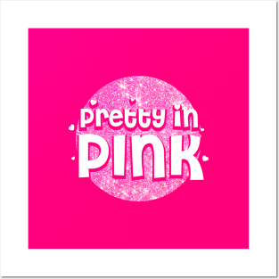 Pretty in Pink Typography Design Posters and Art